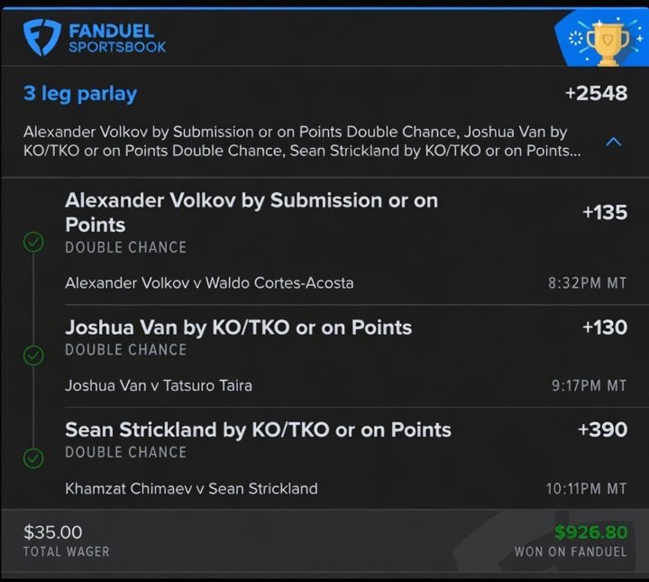 Graded pick — 3-leg parlay won on FanDuel