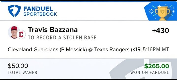 Graded pick — single won on FanDuel
